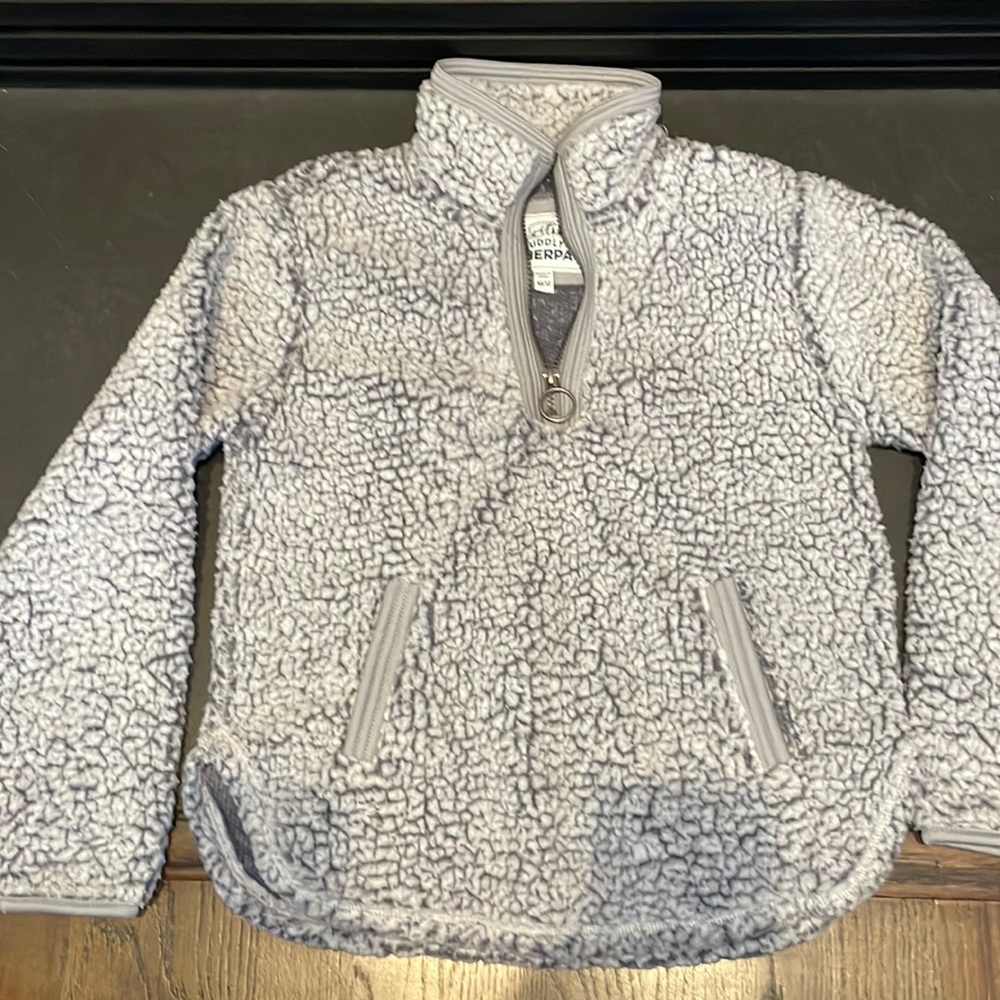 Kids sherpa half zip.